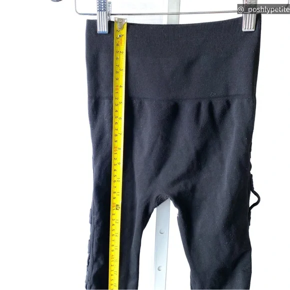 Free People movement xs black leggings side lace up - Picture 8 of 16